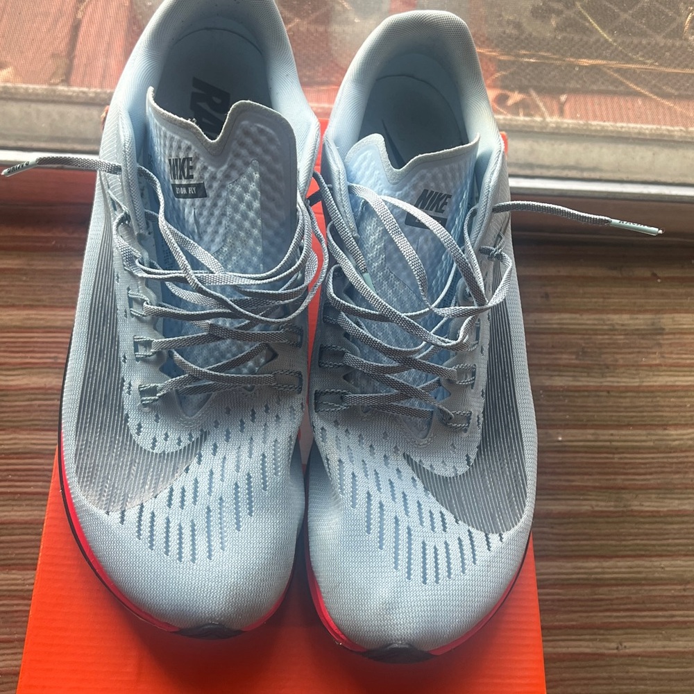 Nike Zoom Fly in Ice Blue and Blue Fox, in good condition